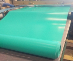 pvc軟板綠色pvc塑料軟板軟膠板酸堿池內襯脫硫池電鍍池鋪車間地面