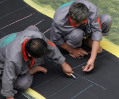 丁基橡膠板生產廠家 丁基橡膠硫化 防腐橡膠公司 脫硫塔防腐襯里